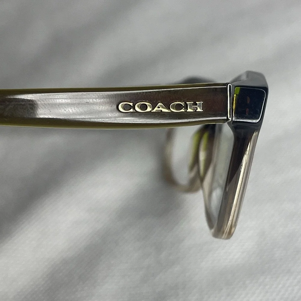 Coach  Square Olive Brown Gradient Glasses Frame ONLY HC6089  5400 51-16-135